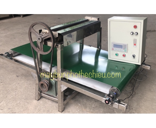 Máy cán sợi miến dong, mì gạo, phở chũ gấp tự động - Automatic folding machine for cellophane noodles, rice noodles, and pho noodles